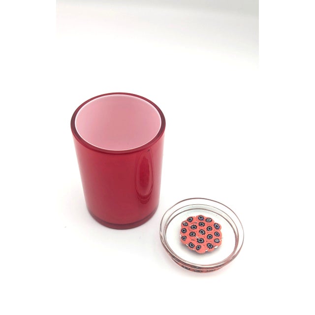 1970s Mid-Century Venini Murano Glass Box with Murrine Lid by Ludovico Diaz De Santillana, 1960s For Sale - Image 5 of 6