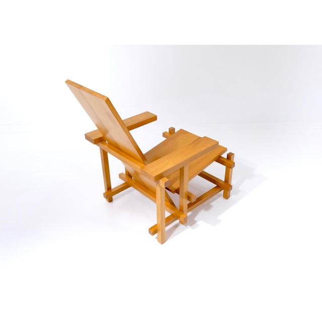 This small armchair, crafted from solid beechwood, was designed by the Dutch cabinetmaker, designer, and architect Gerrit...