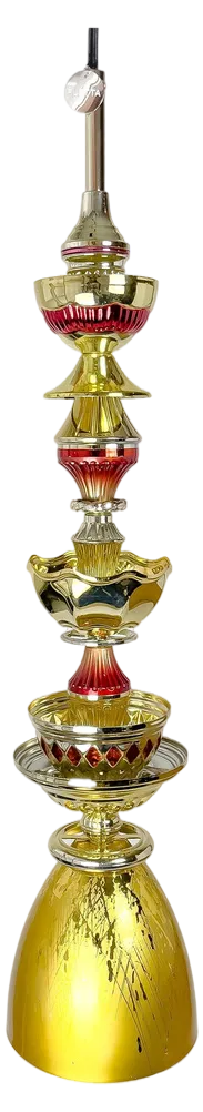Gold and Red L90 Light by Flétta