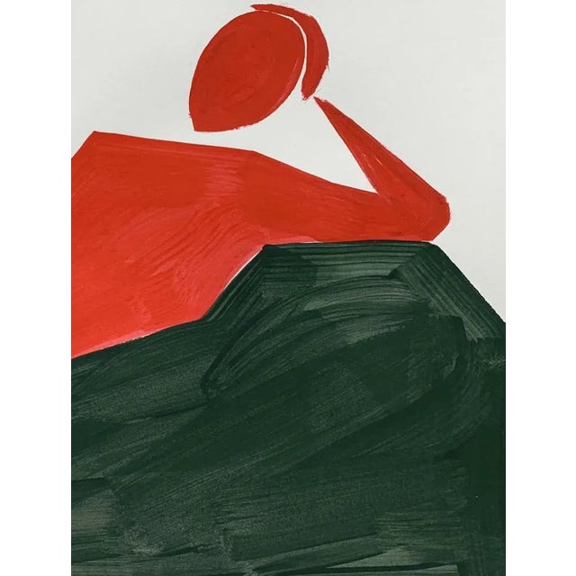 Waleria Matelska, Lying Down, 2020, Acrylic on Paper For Sale - Image 4 of 7