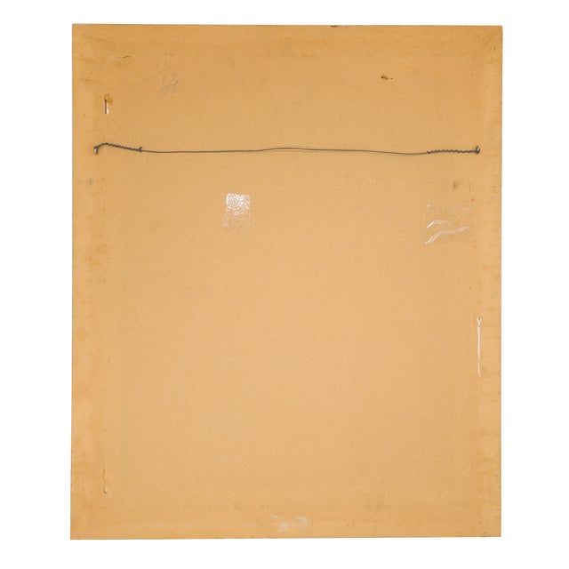 Cream Portrait of a Handsome Man - Vivian Louise (Freundt) Gugel, C. 1967 For Sale - Image 8 of 9