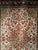 Vintage Persian Qum Area Rug, Hand-Knotted Silk, Floral Pattern, Ivory & Navy, 3x5 For Sale - Image 12 of 18