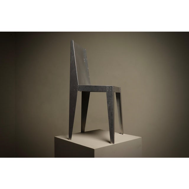 Prototype Aluminum Side Chair, 1980s For Sale - Image 4 of 13