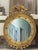 Vintage Large Scale American Federal Revival Giltwood Eagle Crest Round Mirror For Sale - Image 9 of 17