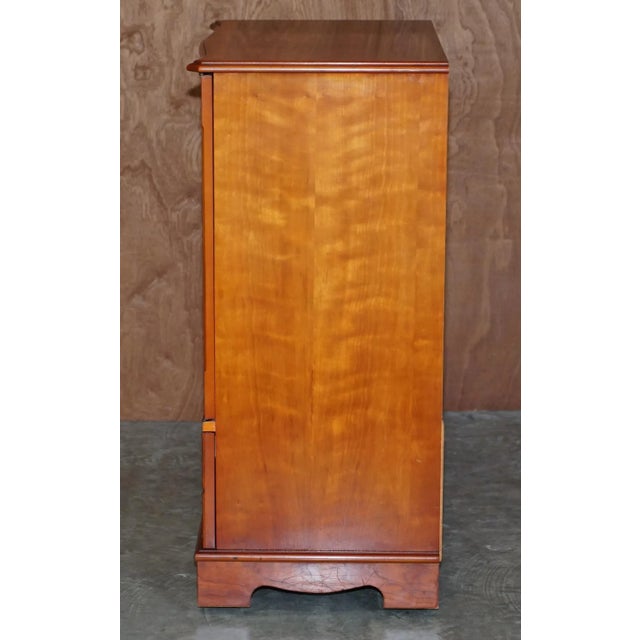 Yew Wood TV Media Cupboard For Sale - Image 12 of 17