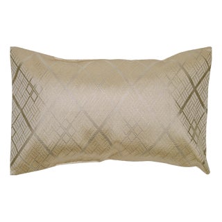The Champagne Hishi Lattice Cushion by Renaras For Sale