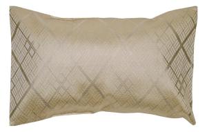 The Champagne Hishi Lattice Cushion by Renaras