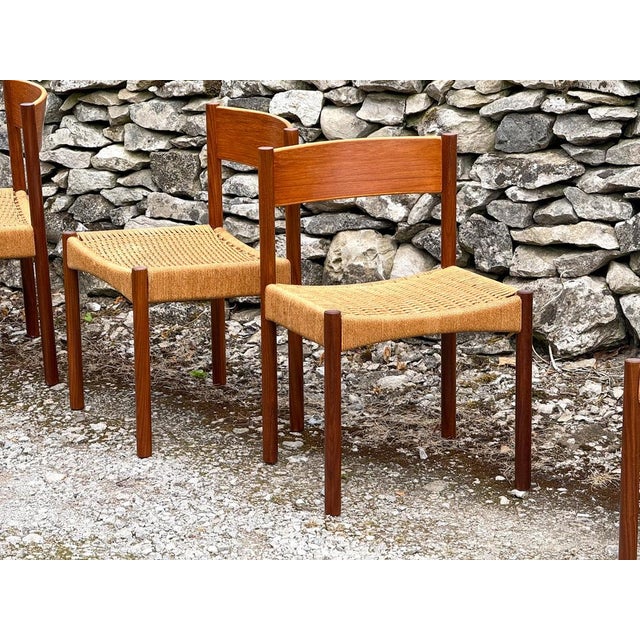 Mid-Century Modern Chairs from Poul Volther, Denmark, Set of 6 For Sale - Image 3 of 17