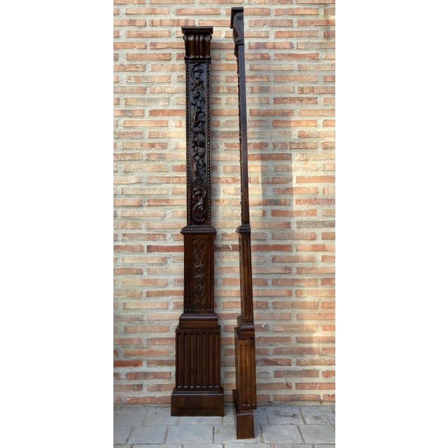 Antique Carved Oak Panels, Set of 2 For Sale - Image 12 of 18