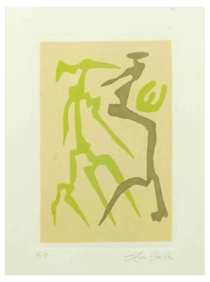 Leo Guida, Abstract Figures, 1970s, Etching