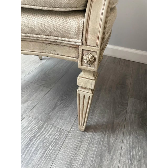 Antique French Neoclassical Armchairs-A Pair For Sale - Image 12 of 13