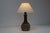 Brown Danish Modern Ceramic Table Lamp by Børge Christoffersen for Chris Haslev, 1960s For Sale - Image 8 of 17