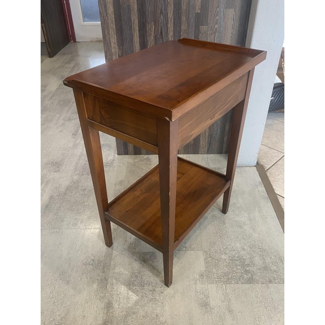 Vintage Side Table in Cherry Wood, 1950s For Sale - Image 14 of 18