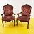 Vintage Wooden and Velvet Armchairs, Set of 2 For Sale - Image 9 of 9