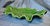 Made in Portugal. Cabbage Leaf Tray Trompe l'Oeil Majolica of Late 20th Century. 17.75" x 12.25" x 4". Pre-owned used...