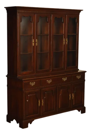 Ethan Allen 'Georgian Court' Cherry China Cabinet