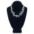 Aquamarine and Sterling Silver Laurel Garland Necklace For Sale - Image 4 of 5