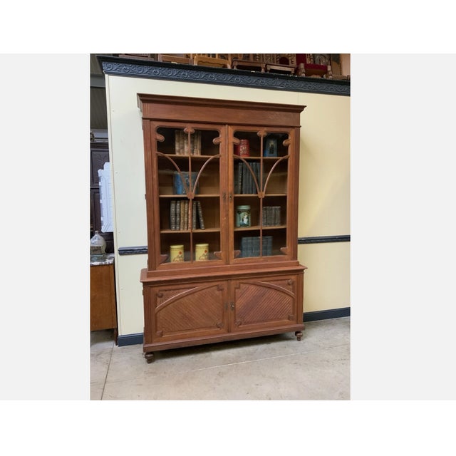 Antique Art Nouveau Display Cabinet, 1890 For Sale - Image 10 of 10