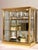 1970s Mastercraft Style after Brass and Glass Mirror Back and Base Tabletop Display Cabinet For Sale - Image 16 of 17