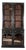 Antique English Ebonised Mahogany Glazed Bookcase, 1880 For Sale