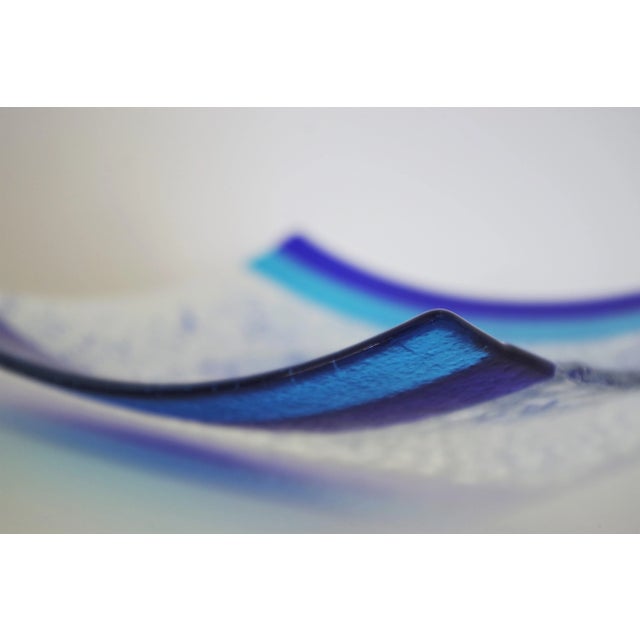 Bissona Q20 Murano Glass Plate by Stefano Birello for Veve Glass For Sale - Image 7 of 11