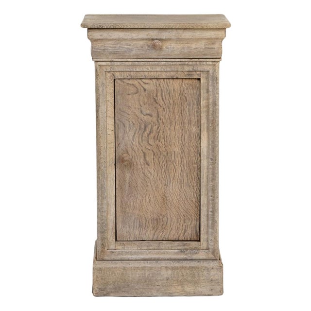 19th Century French Oak Bedside Table For Sale