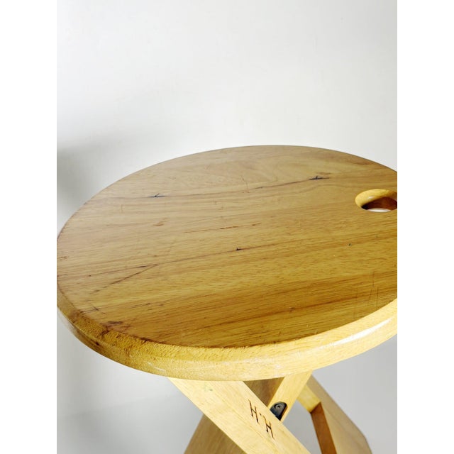 Wooden Stool from Roger Tallon, France, 1970 For Sale - Image 13 of 18