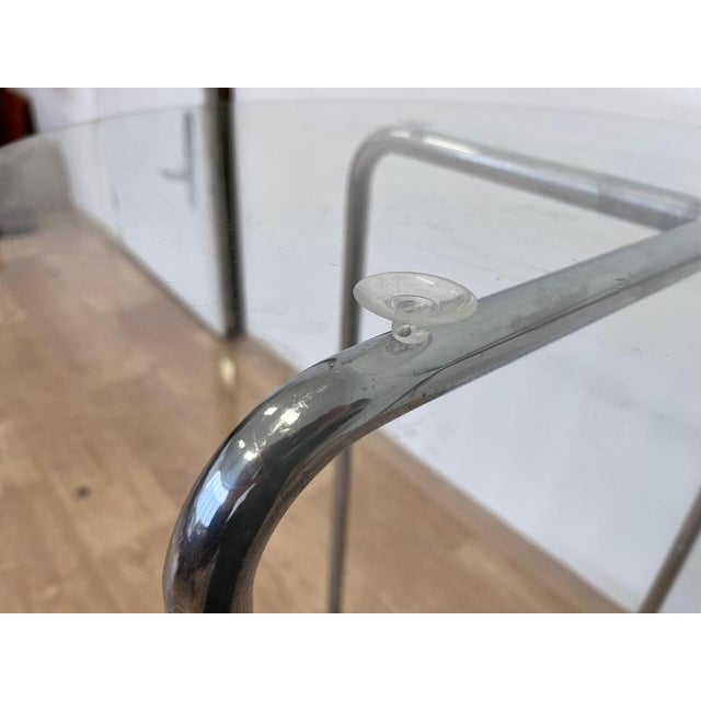 Glass Bauhaus Chrome and Glass Table,1930s For Sale - Image 7 of 10