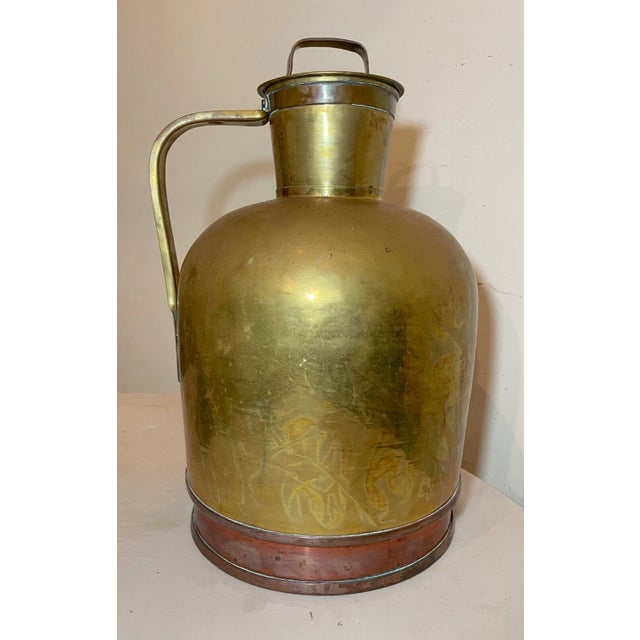 Up for sale is a rare high quality mid 19th century water/milk jug used by the US Navy. It is hand forged out of very...