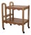 Panoplie Scalloped Bar Cart, Walnut For Sale