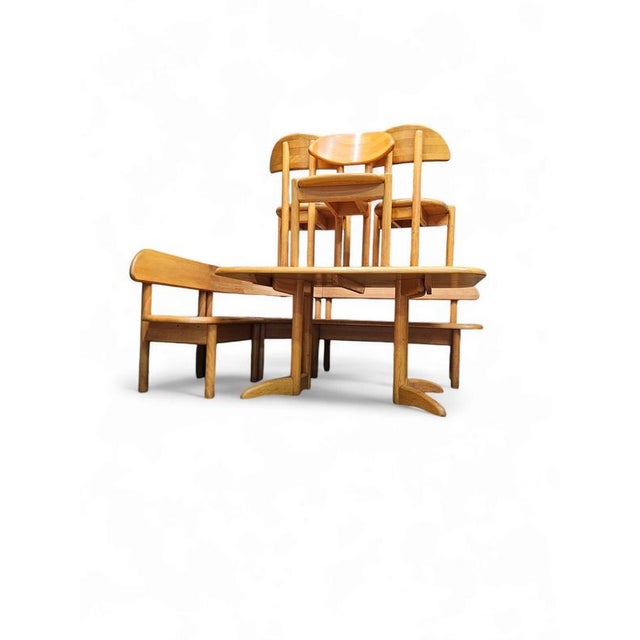 Table, Chairs and Corner Bench from Ansager, Set of 5 For Sale - Image 3 of 13