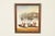 Original Artist Signed ‘Seaside Harbor’ Acrylic Painting in Carved Walnut and Brass Frame For Sale - Image 12 of 12