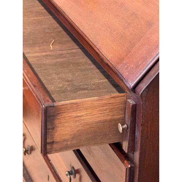 Late 18th Century English Mahogany Secretary Bookcase For Sale - Image 4 of 15