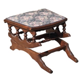 Vintage Rocking Ottoman Bench Victorian Style For Sale