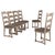 20th Century Belgian Upholstered Oak Ladderback Oak Dining Chairs - Set of 6 For Sale - Image 15 of 18