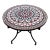 40" Moroccan Mosaic Multi-Color Settachia Table For Sale