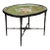 Mid 20th Century Vintage Hand Painted Tray Top and Bamboo Base Coffee Table For Sale