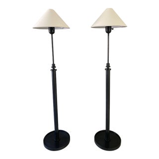 2015 Visual Comfort Circa Lighting Hargett Floor Lamps Designed by J. Randall Powers - A Pair For Sale