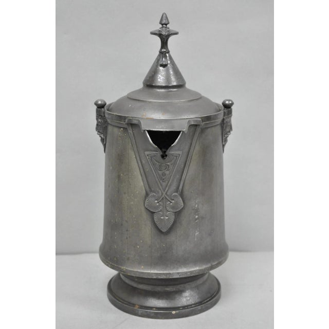 Antique Renaissance Reed & Barton Figural Silver Plated Coffee Water Pitcher For Sale - Image 12 of 18