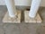 1980s Vintage Faux Pencil Reed Plaster Floor Lamps With Coral Stone Base – Pair For Sale In Miami - Image 6 of 12