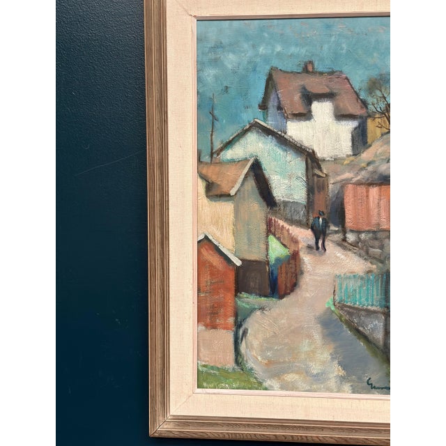 Gunnar Lundqvist, Path Between, 1970s, Oil on Panel, Framed For Sale - Image 10 of 17