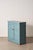 Antique English Pine Blue Painted Cabinet With Interior Shelves + Scalloped Apron For Sale - Image 4 of 10