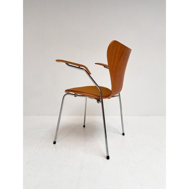 Wooden 3207 Chair by Arne Jacobsen for Fritz Hansen, 1980s For Sale - Image 6 of 17