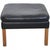 Vintage Stool in Black Leather by Børge Mogensen, 2020 For Sale - Image 6 of 10