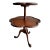 Vintage 2-Tier Walnut Side Table For Sale