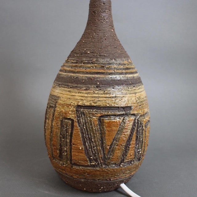 Beige Vintage German Table Lamp from Krösselbach, 1960s For Sale - Image 8 of 15