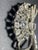 Glass MCM Jewelry Attributed Style to Eisenberg Ice Rhodium-Plated Emerald-Cut Crystal Ribbon Fan Brooch For Sale - Image 7 of 8
