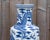 Large Antique Chinese Blue and White Dragon & Fish Porcelain Vase For Sale - Image 17 of 18