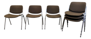 Vintage DSC 106 Side Chairs by Giancarlo Piretti for Castelli, 1970, Set of 6