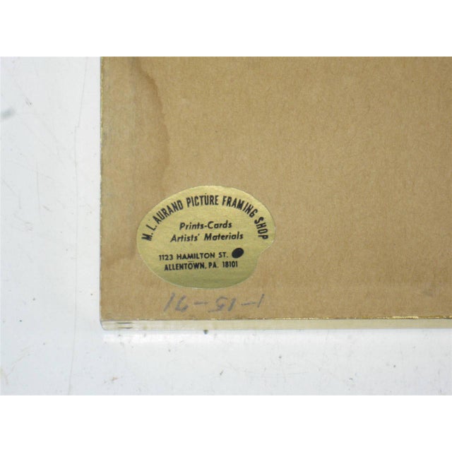 Mid 19th Century Needlepoint Tapestry Sleave Cuff Clothing Hand Embroidered Antique Gold Frame For Sale - Image 12 of 12